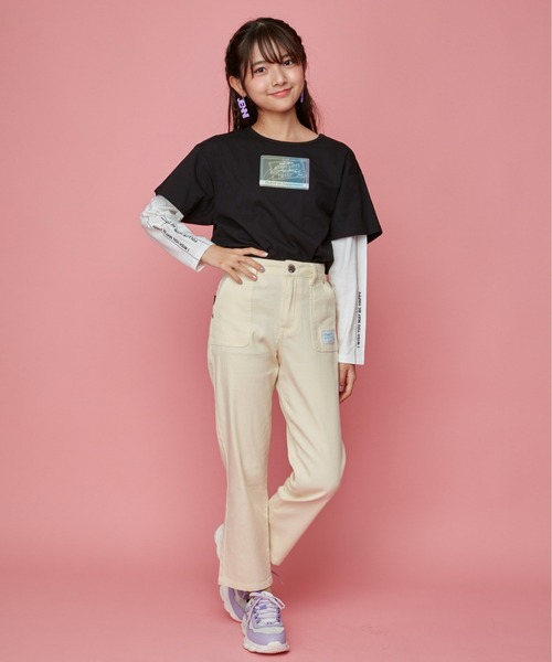 130 まとめ売り　algy JENNI 10c repipi デニム　ロンT JENNI love（ジェニィラブ）の「サス付きバックリボンロングパンツ