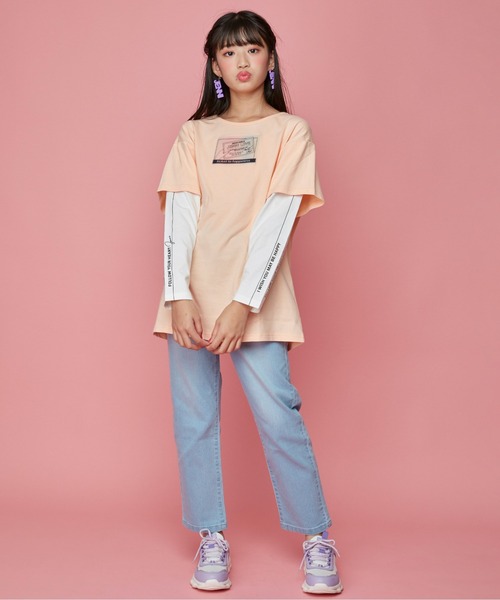 JENNI love（ジェニィラブ）の「サス付きバックリボンロングパンツ