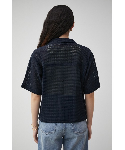 AZUL by moussy(アズールバイマウジー)の「COTTON MESH HALF SLEEVE SHIRT/コットンメッシュハーフスリーブシャツ(シャツ/ブラウス・レディース・ライトパープル/オフホワイト/ダークネイビー・SMALL/MEDIUM)」の14枚目の写真