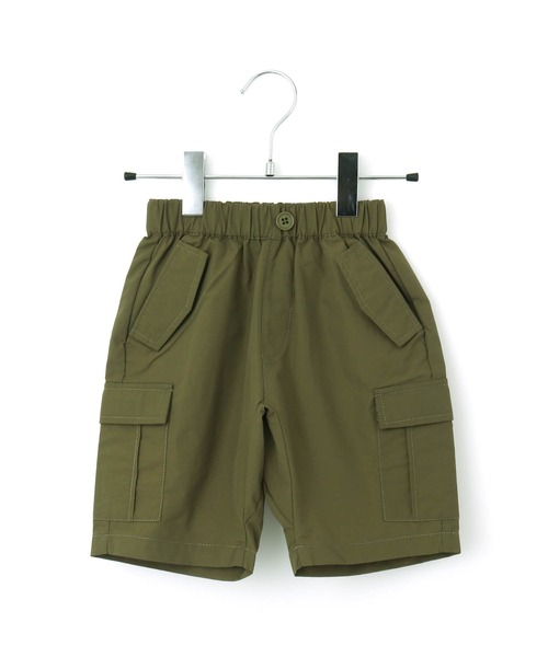 MAKE YOUR DAY（メイクユアデイ）の「無地サルエルカーゴ5分丈パンツ■80～140cm（カーゴパンツ・キッズ・ブラック/オリーブ/カーキ・80/90/100/110/120/130/140）」の18枚目の写真