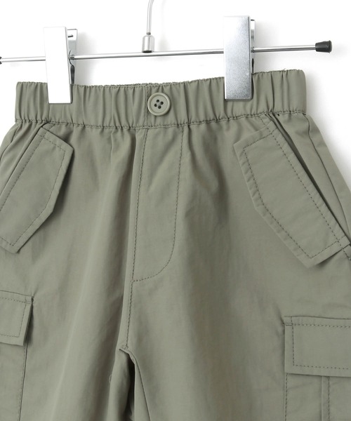 MAKE YOUR DAY（メイクユアデイ）の「無地サルエルカーゴ5分丈パンツ■80～140cm（カーゴパンツ・キッズ・ブラック/オリーブ/カーキ・80/90/100/110/120/130/140）」の20枚目の写真