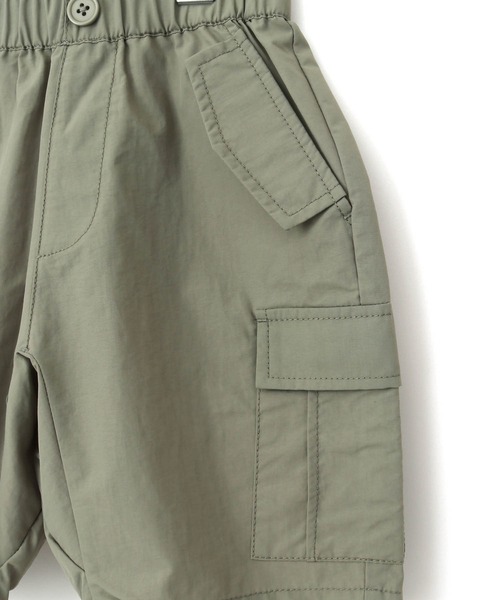 MAKE YOUR DAY（メイクユアデイ）の「無地サルエルカーゴ5分丈パンツ■80～140cm（カーゴパンツ・キッズ・ブラック/オリーブ/カーキ・80/90/100/110/120/130/140）」の21枚目の写真