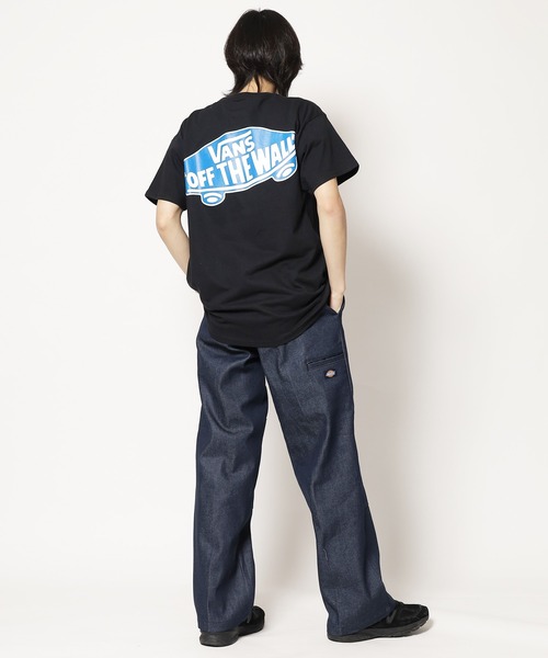 VANS（バンズ）の「VANS/ヴァンズ M V&SKATE Logo TEE Ｔシャツ（Tシャツ/カットソー・メンズ・ネイビー/ホワイト/ブラック・M/L/XL）」の9枚目の写真
