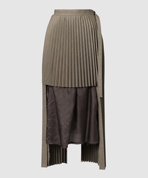 Cutout Pleats Skirt