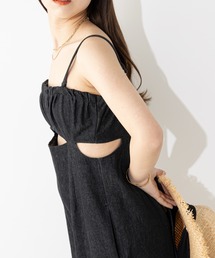 Chico | 【2023SS/カタログ掲載アイテム】カットアウトデニムサロペット(サロペット/オーバーオール)