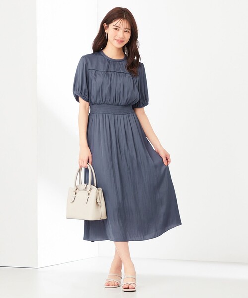 ANY SIS（エニィスィス）の「【洗える】カッセンハシゴレース ワンピース（ワンピース・レディース・ネイビー系/ダルブルー系/ライトグレー系・3/2/1）」の14枚目の写真