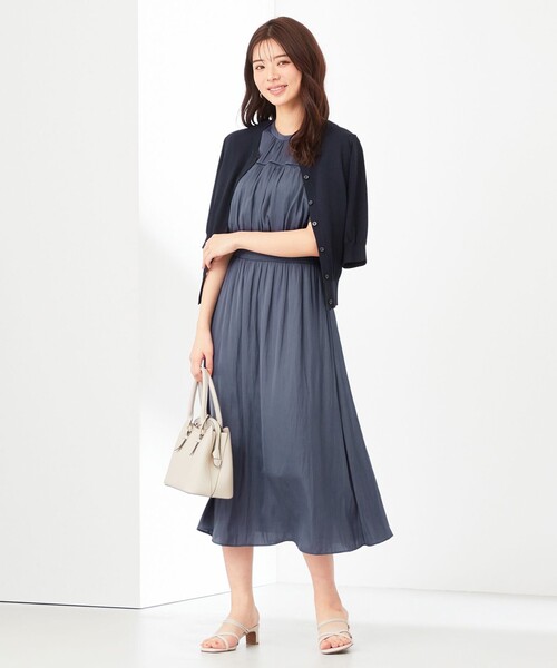 ANY SIS（エニィスィス）の「【洗える】カッセンハシゴレース ワンピース（ワンピース・レディース・ネイビー系/ダルブルー系/ライトグレー系・3/2/1）」の13枚目の写真