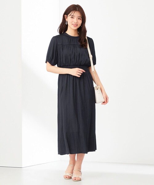 ANY SIS（エニィスィス）の「【洗える】カッセンハシゴレース ワンピース（ワンピース・レディース・ネイビー系/ダルブルー系/ライトグレー系・3/2/1）」の12枚目の写真