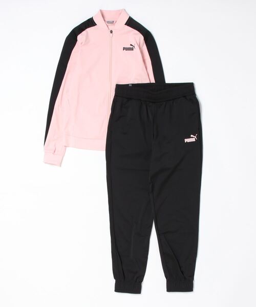 PUMA（プーマ）の「プーマ PUMA BASEBALL トリコット トレーニングスーツ_（ジャージ・レディース・ベビーピンク/ブラック・XL/L/S/M）」の2枚目の写真