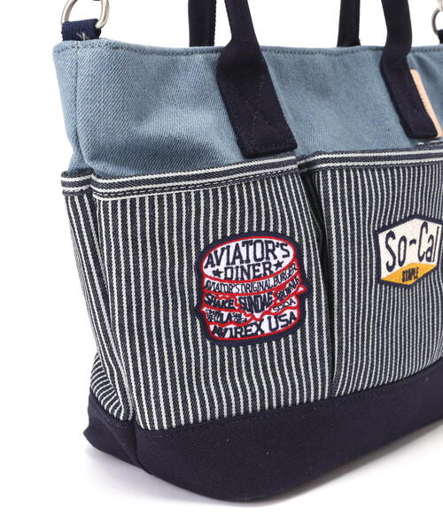 AVIREX（アヴィレックス）の「AVIATOR'S DINER TOTE BAG SMALL SIZE / アヴィエーターズ ダイナー トートバッグ Sサイズ / AVIREX / アヴィレックス（トートバッグ・メンズ・ホワイト系2/その他6・F）」の12枚目の写真