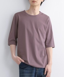 『シンプル六分袖カットソー』