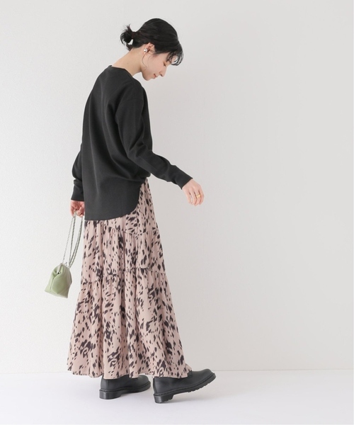 JOURNAL STANDARD relume(ジャーナルスタンダード レリューム)の「《追加》TCワッフルロングスリーブTシャツ(Tシャツ/カットソー・レディース・チャコールグレー/ブラック/ホワイト/オートミール・FREE)」の21枚目の写真