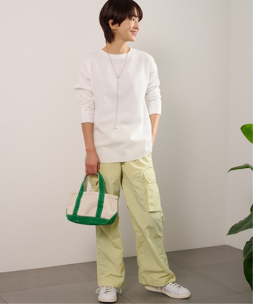 JOURNAL STANDARD relume(ジャーナルスタンダード レリューム)の「《追加》TCワッフルロングスリーブTシャツ(Tシャツ/カットソー・レディース・チャコールグレー/ブラック/ホワイト/オートミール・FREE)」の22枚目の写真