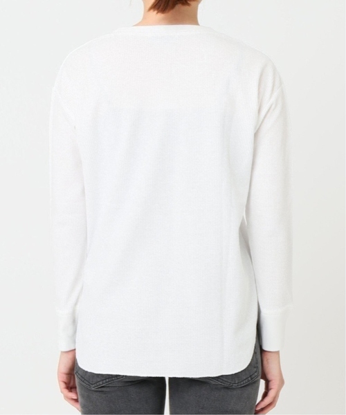 JOURNAL STANDARD relume(ジャーナルスタンダード レリューム)の「《追加》TCワッフルロングスリーブTシャツ(Tシャツ/カットソー・レディース・チャコールグレー/ブラック/ホワイト/オートミール・FREE)」の18枚目の写真