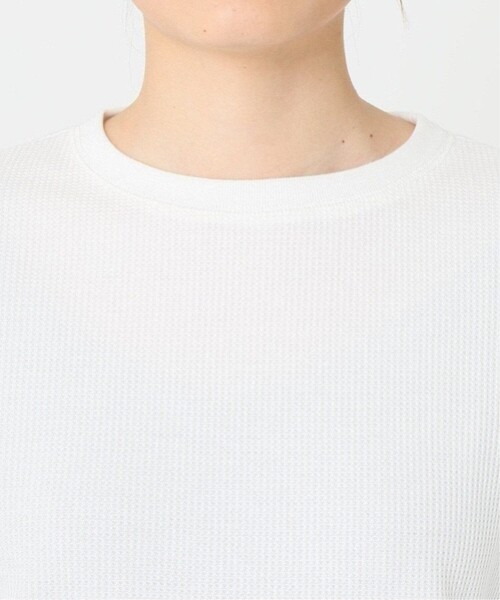 JOURNAL STANDARD relume(ジャーナルスタンダード レリューム)の「《追加》TCワッフルロングスリーブTシャツ(Tシャツ/カットソー・レディース・チャコールグレー/ブラック/ホワイト/オートミール・FREE)」の11枚目の写真