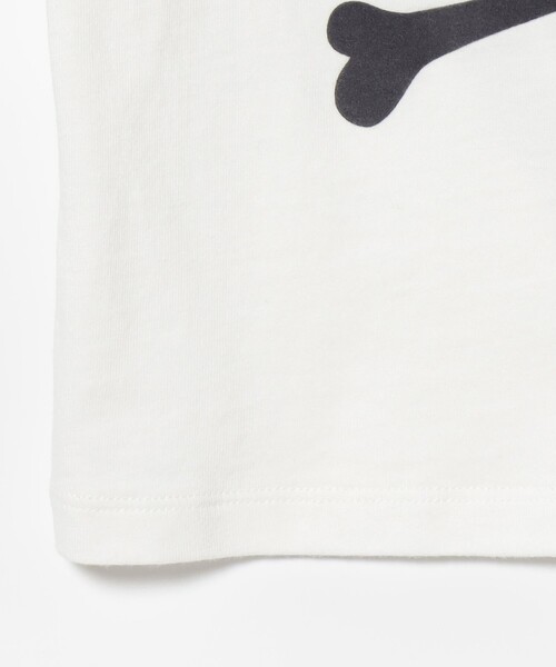 BEAMS mini（ビームスミニ）の「BEAMS mini / スカル フロッキー Tシャツ 23SS（90～150cm）（Tシャツ/カットソー・キッズ・チャコールグレー/オフホワイト・100/110/90/120/130/150/140）」の9枚目の写真