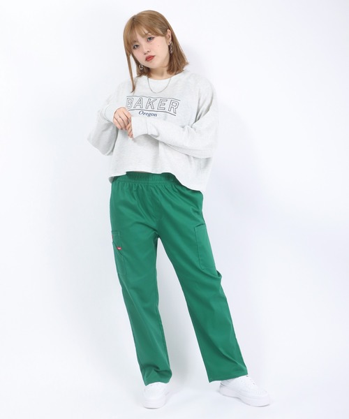 Dickies（ディッキーズ）の「Dickies（ディッキーズ）ホスピタルパンツ/シェフパンツ/ワイドカラーパンツ/ワークパンツ レディース（チノパンツ・レディース・ブラック/ブルー/ピンク/グリーン/パープル・M/L）」の12枚目の写真