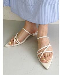 MERCURYDUO | ナローストラップポイントトゥサンダル(サンダル)