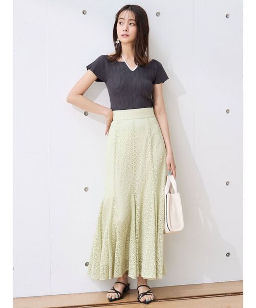 MERCURYDUO（マーキュリーデュオ）の「ナローストラップポイントトゥサンダル（サンダル・レディース・オフホワイト/ラベンダー/ブラック・36/38）」の7枚目の写真