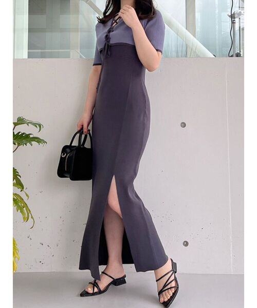 MERCURYDUO（マーキュリーデュオ）の「ナローストラップポイントトゥサンダル（サンダル・レディース・オフホワイト/ラベンダー/ブラック・36/38）」の14枚目の写真