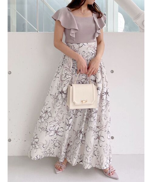 MERCURYDUO（マーキュリーデュオ）の「ナローストラップポイントトゥサンダル（サンダル・レディース・オフホワイト/ラベンダー/ブラック・36/38）」の16枚目の写真