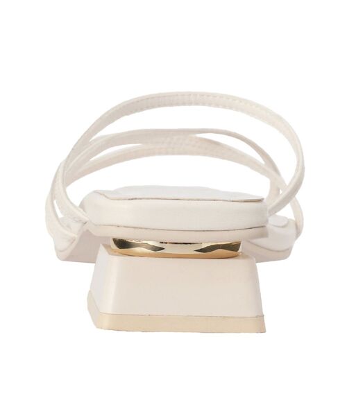 MERCURYDUO（マーキュリーデュオ）の「ナローストラップポイントトゥサンダル（サンダル・レディース・オフホワイト/ラベンダー/ブラック・36/38）」の20枚目の写真