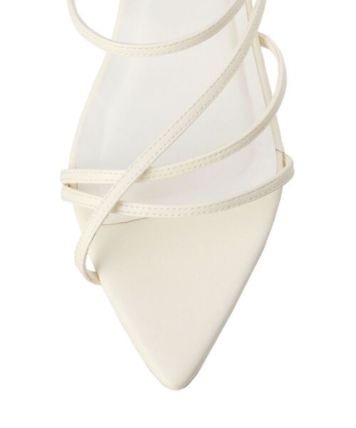 MERCURYDUO（マーキュリーデュオ）の「ナローストラップポイントトゥサンダル（サンダル・レディース・オフホワイト/ラベンダー/ブラック・36/38）」の21枚目の写真