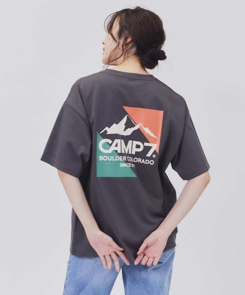 CAMP7（キャンプセブン）の「【CAMP7】厚盛ラバープリントＴシャツ（Tシャツ/カットソー・レディース・ホワイト/ブルー/ダークグレー・M/L）」の22枚目の写真