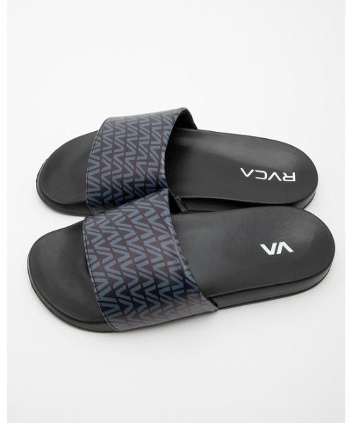 RVCA(ルーカ)の「RVCA メンズ VA WAVE SHOWER SLIDE サンダル【2023年春夏モデル】/ルーカシャワサン(シャワーサンダル)(サンダル・メンズ・ブラック/ホワイト・10/8/9)」の3枚目の写真