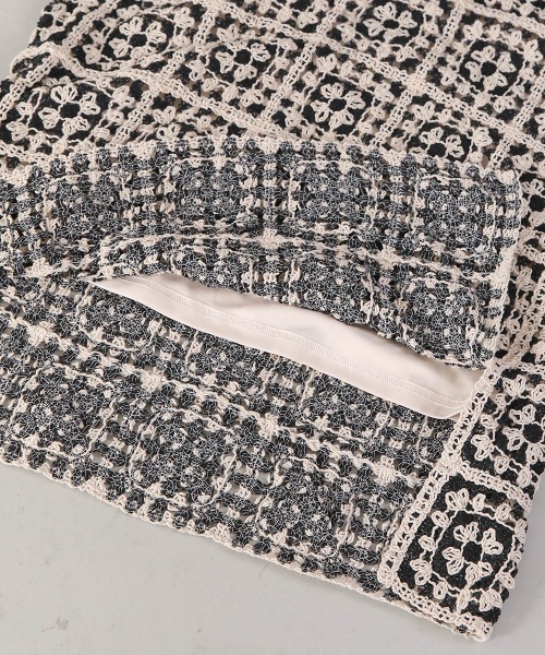 Bab(バブ)の「【低身長向けサイズあり】クロシェロングワンピース(ワンピース・レディース・ホワイト系その他/ブラック/ブラック系その他・M/S)」の11枚目の写真