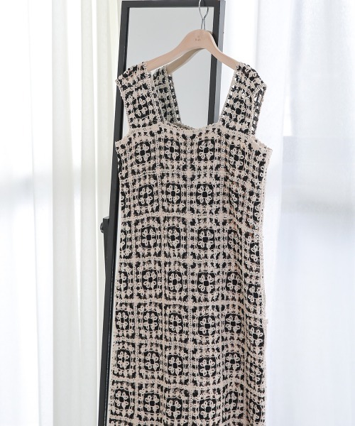 Bab(バブ)の「【低身長向けサイズあり】クロシェロングワンピース(ワンピース・レディース・ホワイト系その他/ブラック/ブラック系その他・M/S)」の14枚目の写真