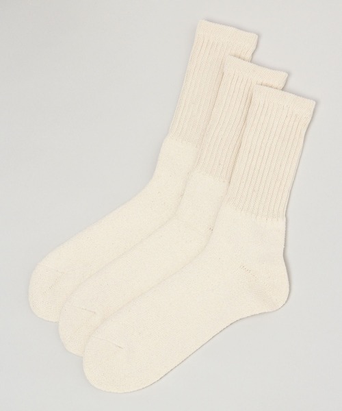 Healthknit（ヘルスニット）の「【Healthknit】シンカー無地ソックス（ソックス/靴下・メンズ・ホワイト/その他5・FREE）」の2枚目の写真