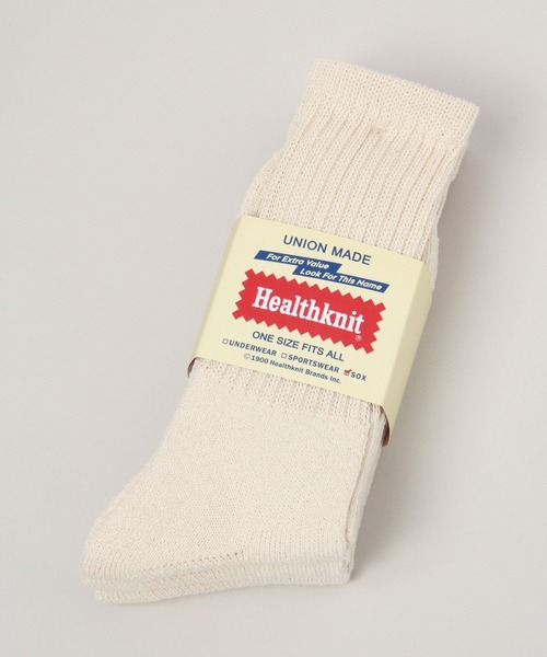 Healthknit（ヘルスニット）の「【Healthknit】シンカー無地ソックス（ソックス/靴下・メンズ・ホワイト/その他5・FREE）」の3枚目の写真