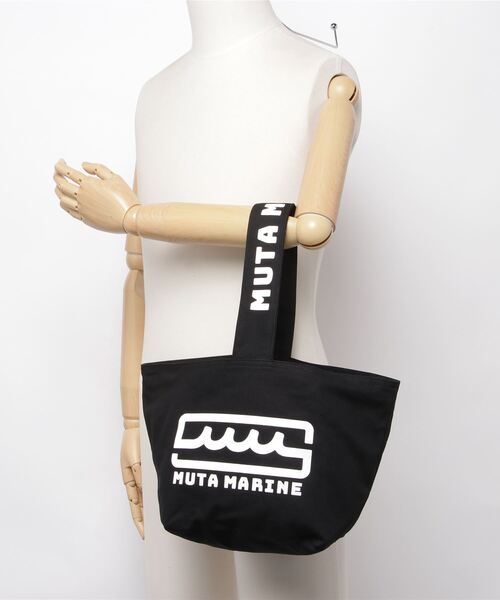 muta（ムータ）の「muta MARINE/ムータ マリン/コットントートバッグ（トートバッグ・メンズ・ホワイト/ベージュ/ブラック・F）」の7枚目の写真
