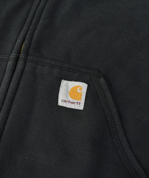 Carhartt（カーハート）の「【ヴィンテージ古着】Carhartt / カーハート RAIN DEFENDER スウェット ジップアップパーカー 企業ロゴ刺繍入り（パーカー・メンズ・ブラック・XX-LARGE）」の3枚目の写真