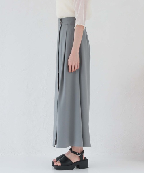 archives(アルシーヴ)の「レイヤードラップスカート×ショートパンツ(その他パンツ・レディース・ブラック/アイボリー/グレイッシュブルー・MEDIUM)」の5枚目の写真