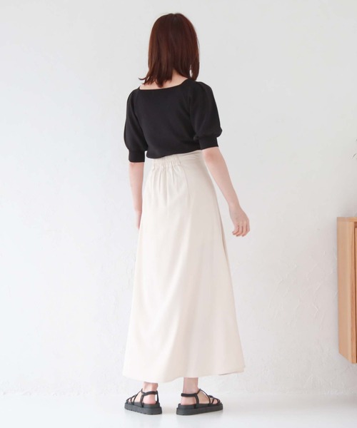 archives(アルシーヴ)の「レイヤードラップスカート×ショートパンツ(その他パンツ・レディース・ブラック/アイボリー/グレイッシュブルー・MEDIUM)」の11枚目の写真