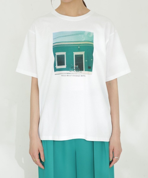 LB.03/カラーフォト前後2wayTシャツ