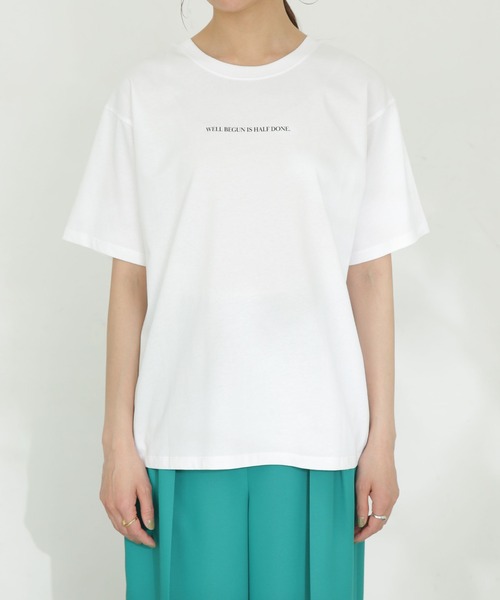 NANO universe（ナノユニバース）の「LB.03/カラーフォト前後2wayTシャツ（Tシャツ/カットソー・レディース・レッド/グリーン・FREE）」の16枚目の写真