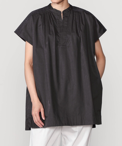 Bshop（ビショップ）の「INDIA INDUSTRY | カットワーク刺繍シャツ 