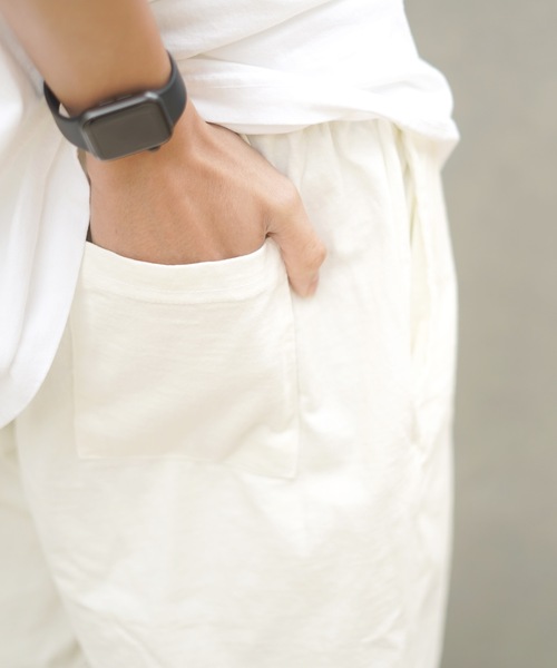 LOS ANGELES APPAREL（ロサンゼルスアパレル）の「【Los Angeles Apparel/ロサンゼルス・アパレル】Mens Heavy Jersey Mid Short 　ウエストゴム 　ショートパンツ　 イージーパンツ（その他パンツ・メンズ・ブラック/オフホワイト・SMALL/MEDIUM/LARGE/X-LARGE）」の11枚目の写真