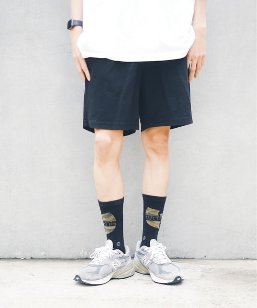 LOS ANGELES APPAREL（ロサンゼルスアパレル）の「【Los Angeles Apparel/ロサンゼルス・アパレル】Mens Heavy Jersey Mid Short 　ウエストゴム 　ショートパンツ　 イージーパンツ（その他パンツ・メンズ・ブラック/オフホワイト・SMALL/MEDIUM/LARGE/X-LARGE）」の6枚目の写真