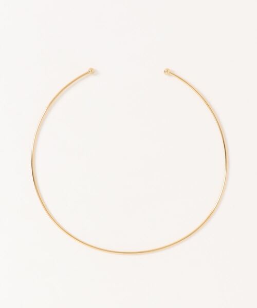 LOWRYS FARM（ローリーズファーム）の「ステンレスチョーカー　906565（ネックレス・レディース・ゴールド/シルバー/グレー系その他/キャメル・FREE）」の2枚目の写真