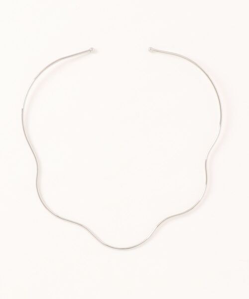 LOWRYS FARM（ローリーズファーム）の「ステンレスチョーカー　906565（ネックレス・レディース・ゴールド/シルバー/グレー系その他/キャメル・FREE）」の3枚目の写真