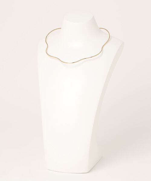 LOWRYS FARM（ローリーズファーム）の「ステンレスチョーカー　906565（ネックレス・レディース・ゴールド/シルバー/グレー系その他/キャメル・FREE）」の11枚目の写真