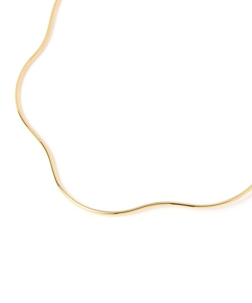 LOWRYS FARM（ローリーズファーム）の「ステンレスチョーカー　906565（ネックレス・レディース・ゴールド/シルバー/グレー系その他/キャメル・FREE）」の7枚目の写真