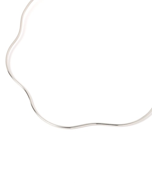 LOWRYS FARM（ローリーズファーム）の「ステンレスチョーカー　906565（ネックレス・レディース・ゴールド/シルバー/グレー系その他/キャメル・FREE）」の6枚目の写真