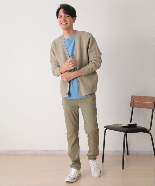 ikka（イッカ）の「GOKU楽ニット鹿の子カーディガン（カーディガン/ボレロ・メンズ・ネイビー/ベージュ/グリーン・S/M/L/XL）」の11枚目の写真