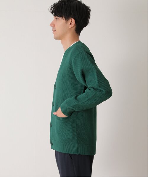 ikka（イッカ）の「GOKU楽ニット鹿の子カーディガン（カーディガン/ボレロ・メンズ・ネイビー/ベージュ/グリーン・S/M/L/XL）」の17枚目の写真