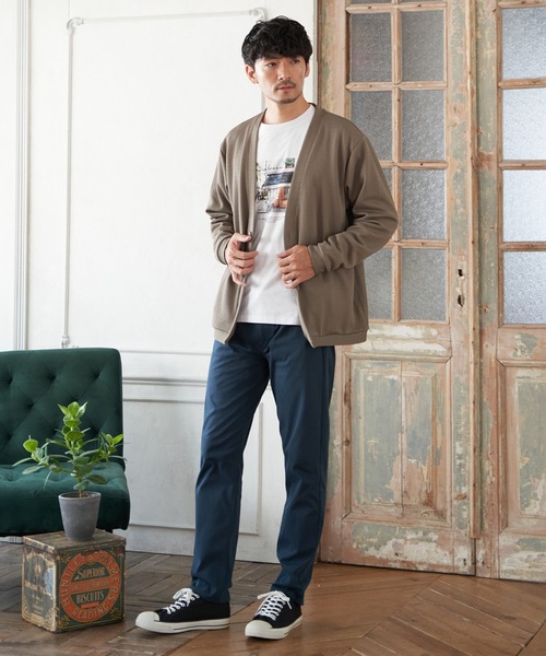 ikka（イッカ）の「GOKU楽ニット鹿の子カーディガン（カーディガン/ボレロ・メンズ・ネイビー/ベージュ/グリーン・S/M/L/XL）」の5枚目の写真